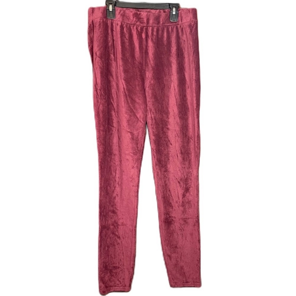 LuLaRoe Women’s Maroon Stretch Corduroy Great Outdoors Skinny Fit Pants Large